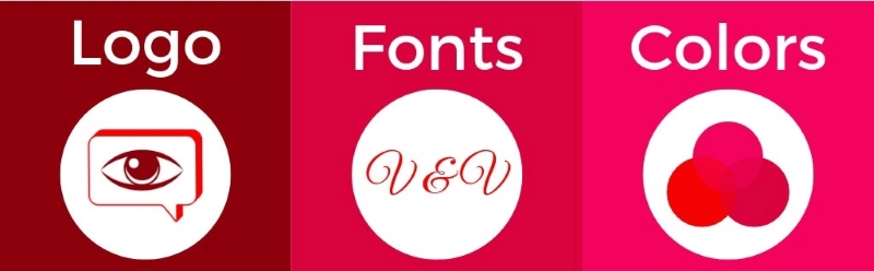 logo, fonts, colors